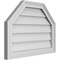 Ekena Millwork Octagonal Top Surface Mount PVC Gable Vent w/ 2"W x 1-1/2"P Brickmould Frame, 24"W x 18"H GVPOT24X1802SN - alternate 3